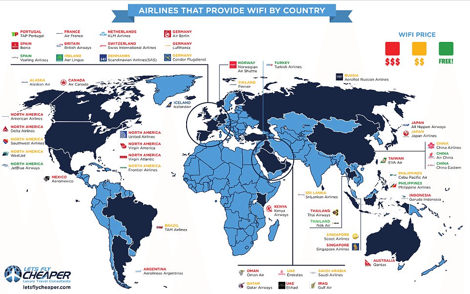 Ini Daftar Maskapai Penyedia Layanan WiFi Gratis di Pesawat